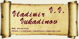 Vladimir Vukadinov vizit kartica